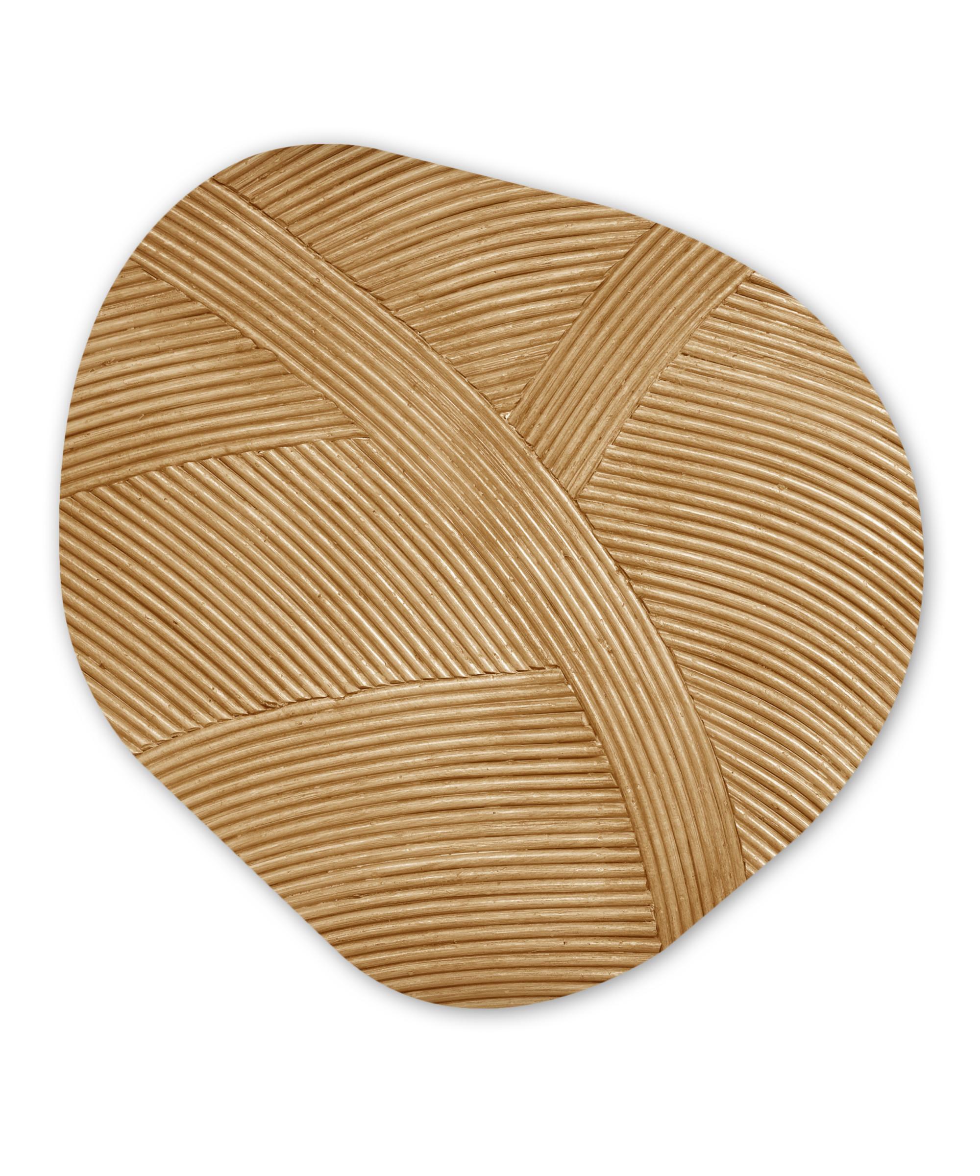 WANDBILD Struktur - Natur - Kunst - Rattan Room Decor 90x90 cm - Naturfarben, Kunststoff (90/90cm) - MuchoWow