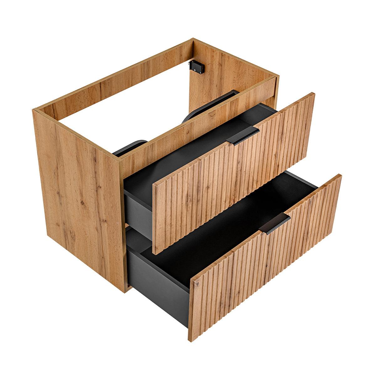 WASCHTISCHUNTERSCHRANK 80.4cm Adriel Holz - Braun, Holzwerkstoff (80.4/57/46cm) - Petits-meubles