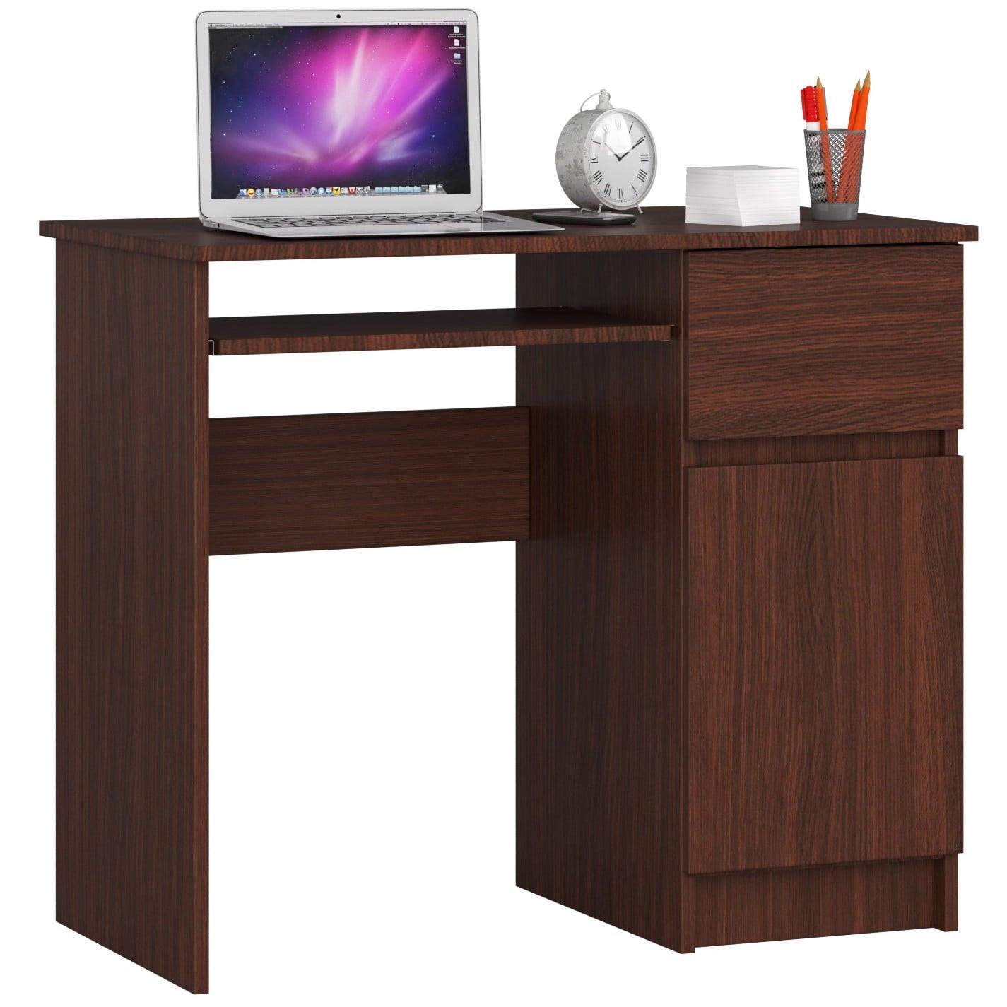 SCHREIBTISCH Dunkelbraun 77/90/50 - Dunkelbraun, Holzwerkstoff (120/60/77cm) - RAUMHIRSCH FURNITURE