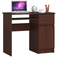SCHREIBTISCH Dunkelbraun 77/90/50 - Dunkelbraun, Holzwerkstoff (120/60/77cm) - RAUMHIRSCH FURNITURE