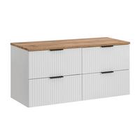 WASCHTISCHUNTERSCHRANK 120.8cm Adriel Weiß - Weiß, Holzwerkstoff (120.8/59/46cm) - Petits-meubles