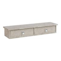 WANDREGAL Geeste - Graubraun, Holzwerkstoff (15/10/60cm) - [en.casa]