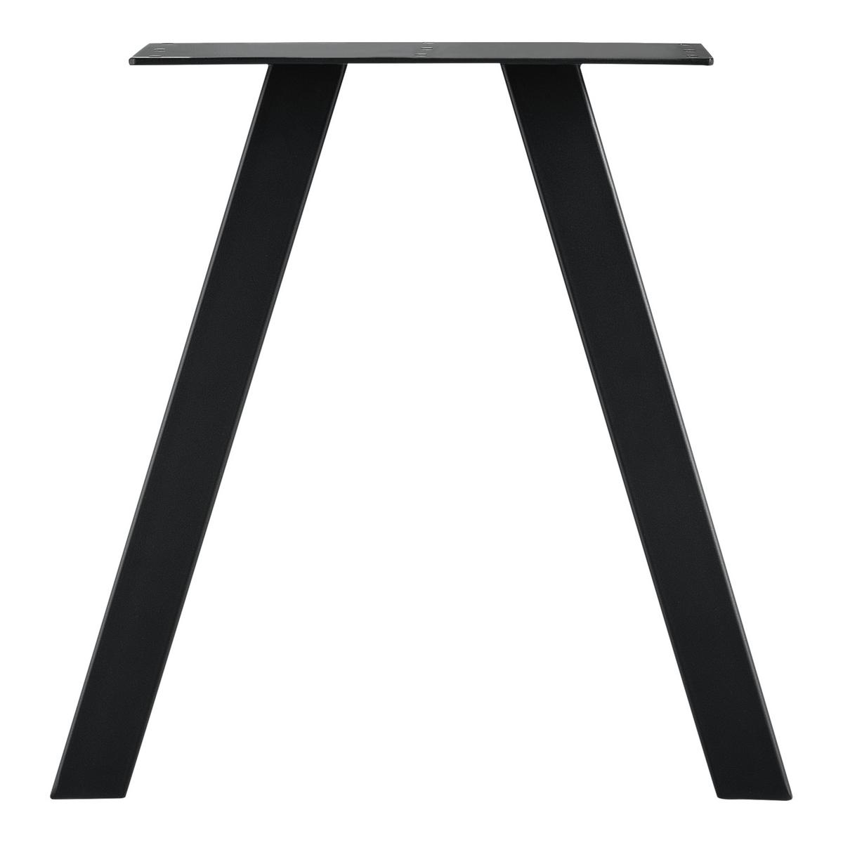 TISCHGESTELL-SET 2-TLG. Eschau - Schwarz, Metall (40/40/12cm) - [en.casa]