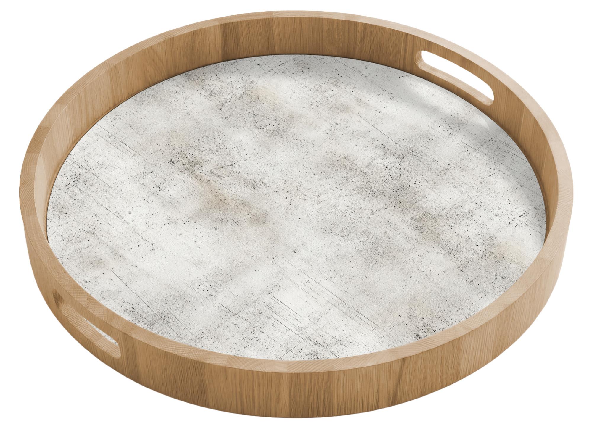 TABLETT Grau - Beton - Verwittert 50x50 cm - Hellgrau, Holz (50/5/5cm) - OnlyWow