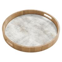 TABLETT Grau - Beton - Verwittert 50x50 cm - Hellgrau, Holz (50/5/5cm) - OnlyWow