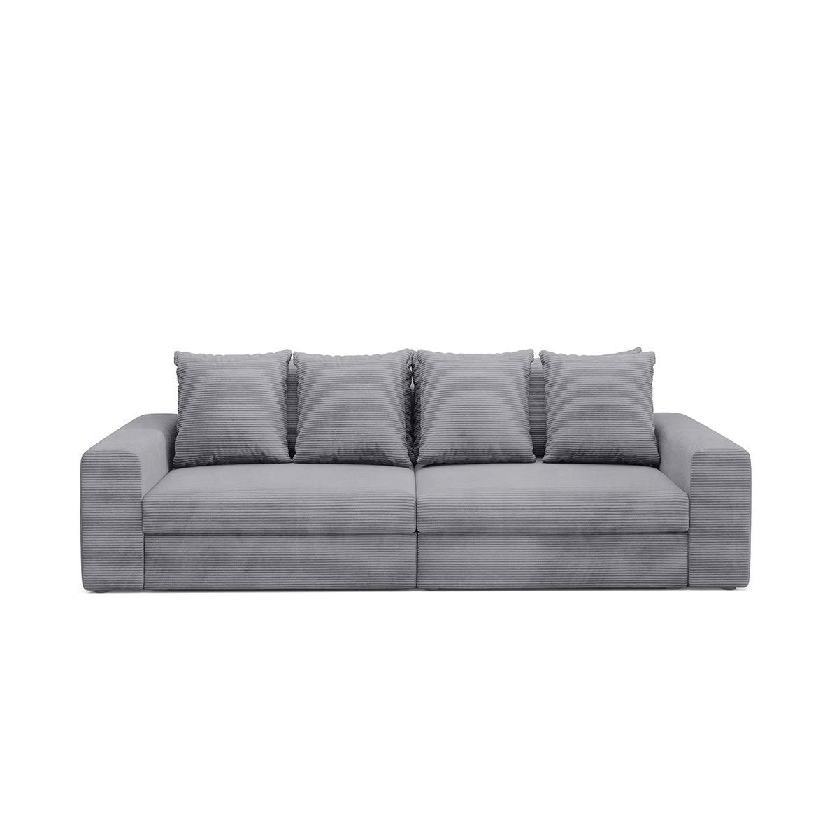 SOFA Paola 3 Sitzplätze Hellgrau - Hellgrau, Holz (272/86/120cm) - Petits-meubles