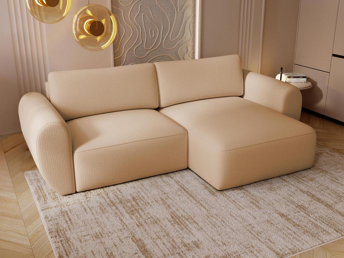 ECKSOFA Suzi - Hellbraun/Schwarz, Holzwerkstoff/Kunststoff (147/261cm) - MIRJAN24