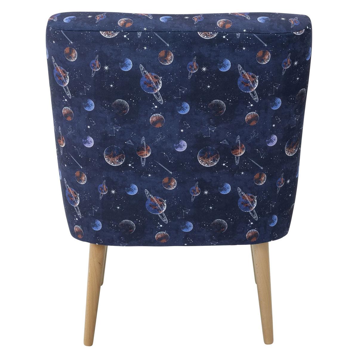 POLSTERSESSEL Kamle Flachgewebe blau - Blau, Kunststoff (58/78/68cm) - 58aufmkessel