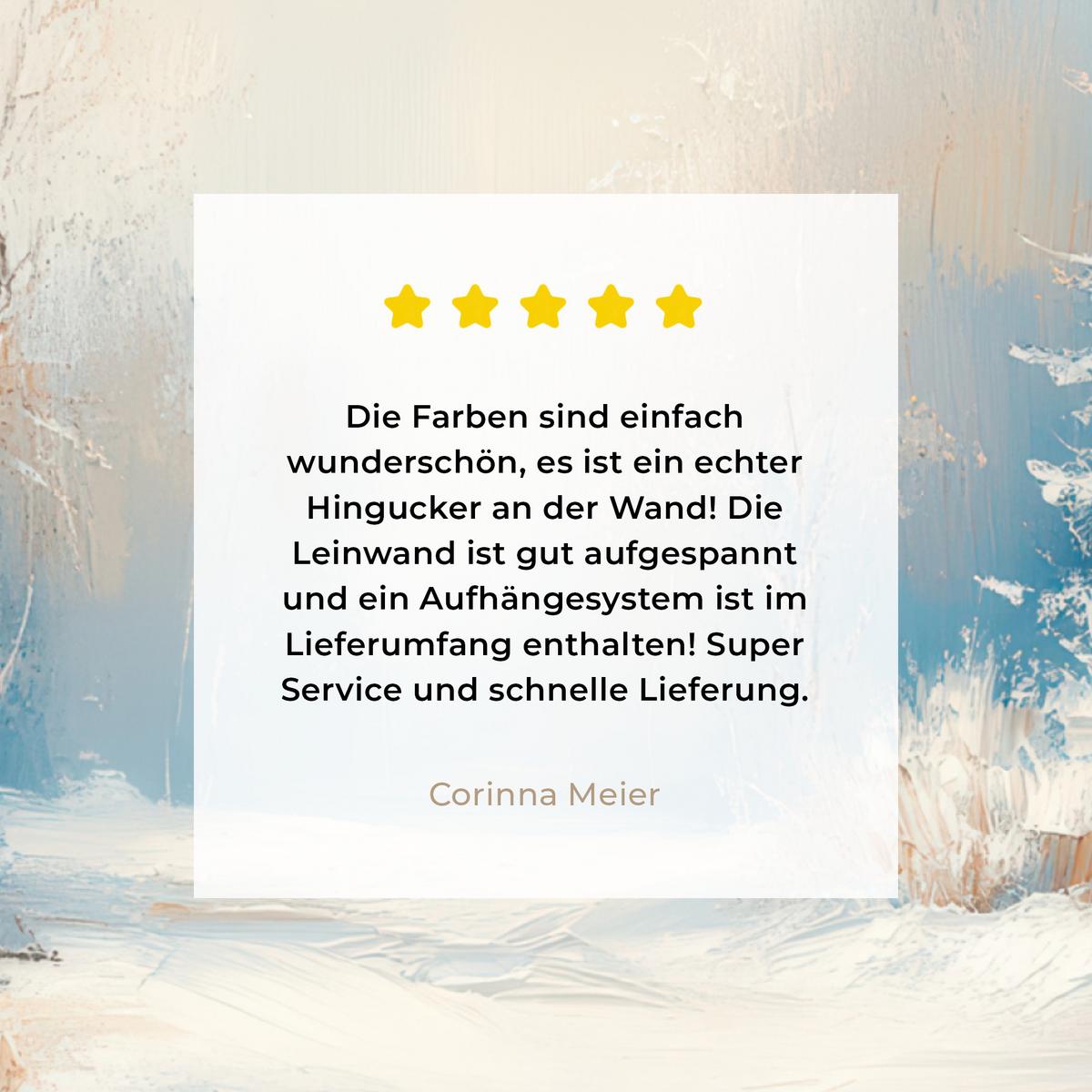 LEINWANDBILD Wald - Winter - Natur - Abstrakt - Schnee Deko Groß 90x90 cm - Weiß, Textil (90/90cm) - MuchoWow