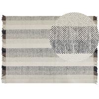 KURZFLOR-TEPPICH Emirler 230/160 cm - Weiß, Textil (160/230cm) - Beliani