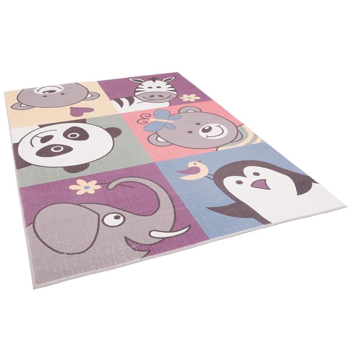 FELLTEPPICH PLUSH KIDS LUSTIGE TIERE - Multicolor, Textil (200/290cm) - Pergamon