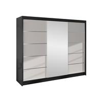 SCHWEBETÜRENSCHRANK Derby VI - Multicolor, Holzwerkstoff/Metall (200/215/58cm) - MIRJAN24
