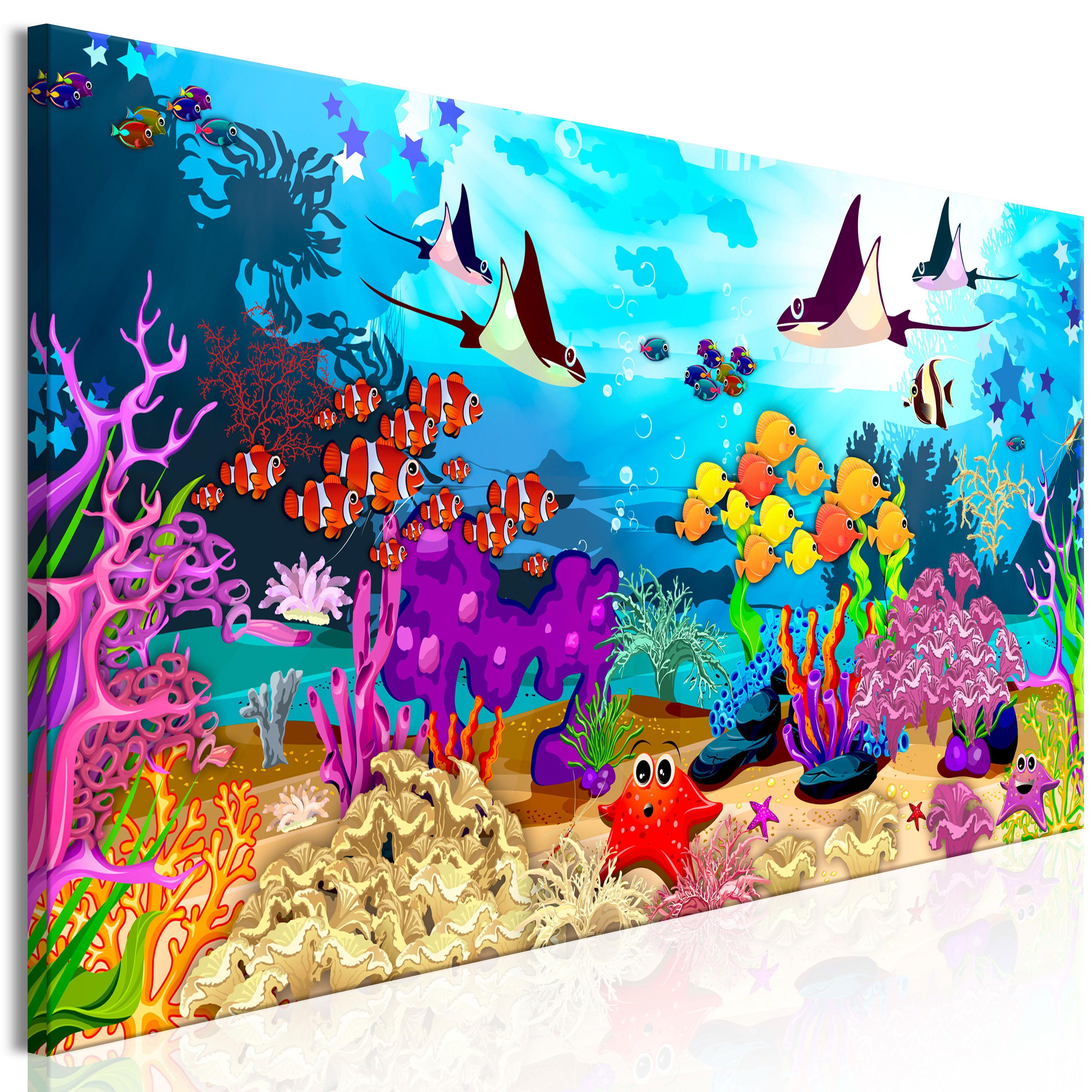 KUNSTDRUCK Bunt 135/45 cm - Multicolor, Textil (135/45cm) - KUNSTLOFT