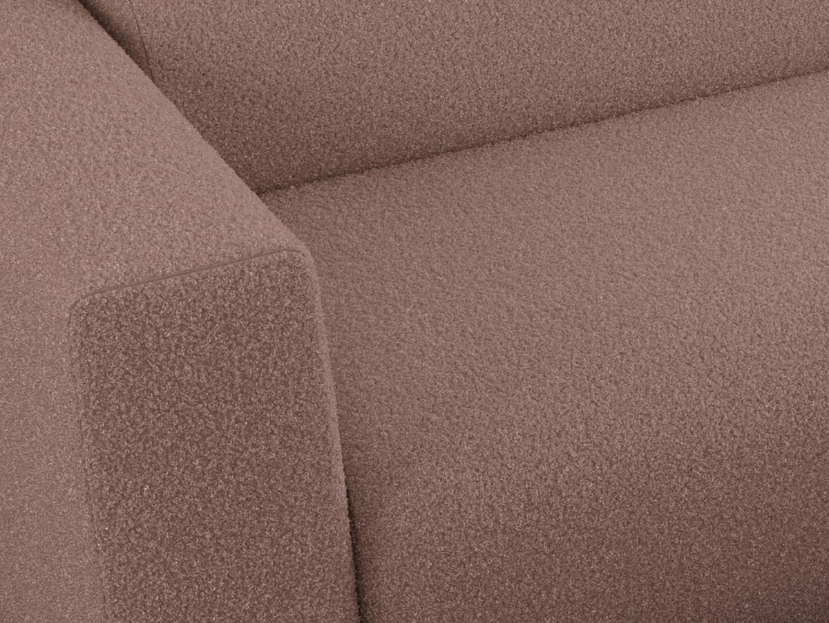 OFERTA WYCOFANA ECKSOFA PASADENA Rosa Bouclé Rechts Seite - Schwarz/Rosa, Kunststoff/Textil (288/180cm) - MKS