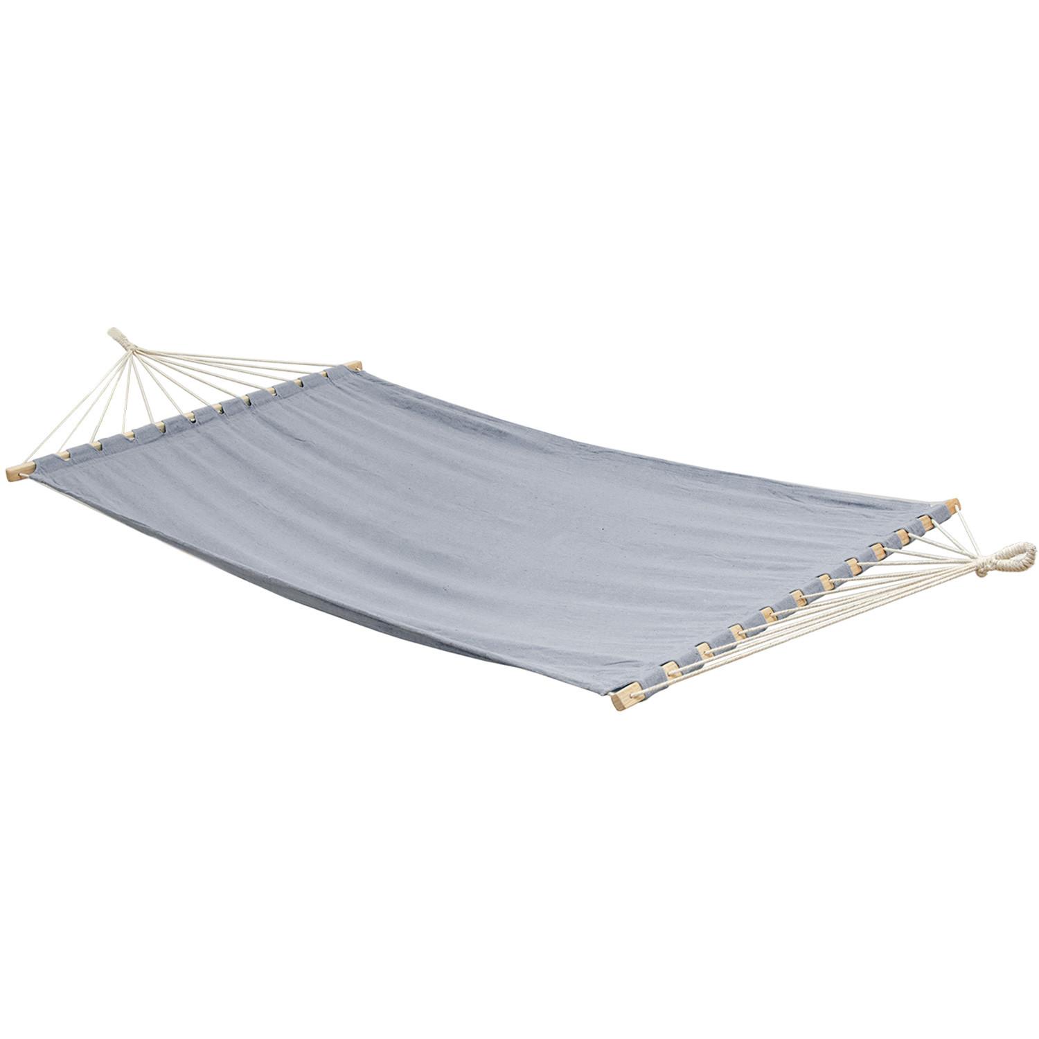 XXL-HÄNGEMATTE für 2 Personen bis 150kg, 200/120 cm, Grau - Grau, Textil (120/2.5/200cm) - Amanka