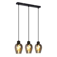 PENDELLEUCHTE Robert 48/5/120 cm - Schwarz, Glas (48/5/120cm) - ZMH