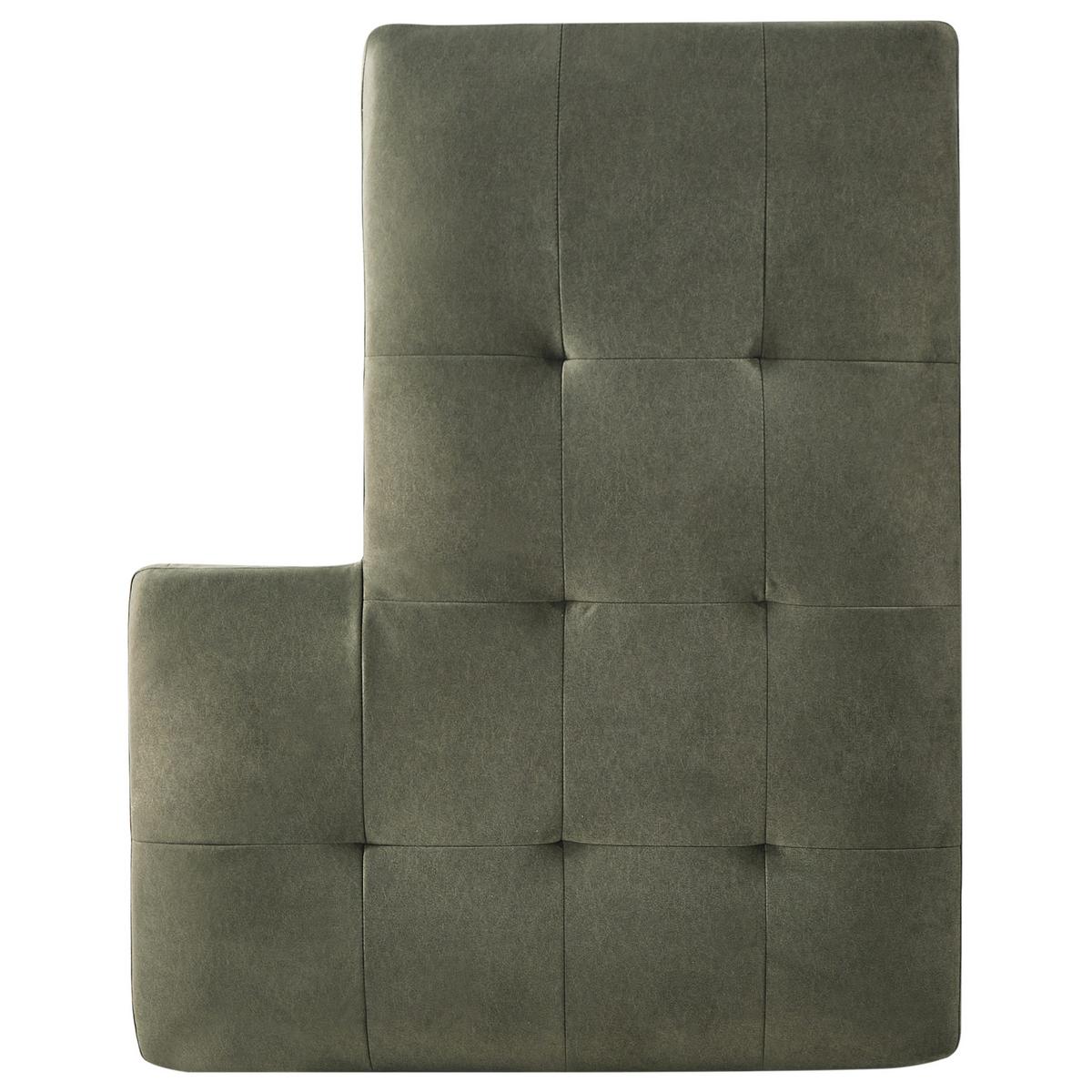 ECKSOFA 4-Sitzer Samtstoff Dunkelgrün linksseitig Kiruna - Schwarz/Grün, Textil (290/148cm) - Beliani