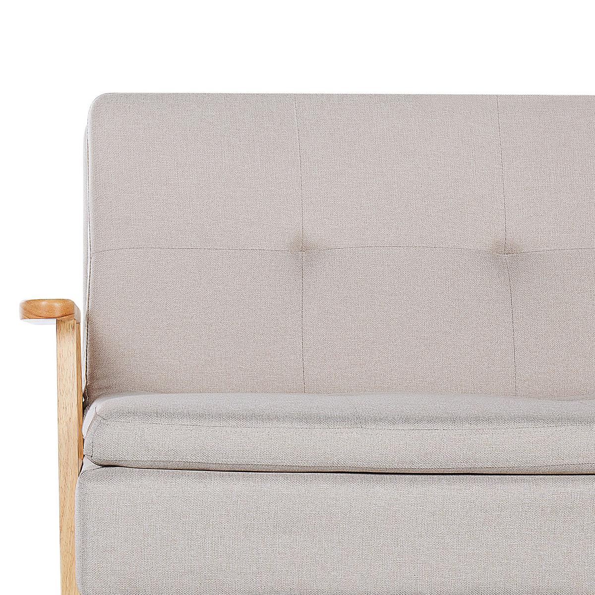 SCHLAFSOFA Polsterbezug Beige Tjorn - Beige, Textil (204/84/67cm) - Beliani