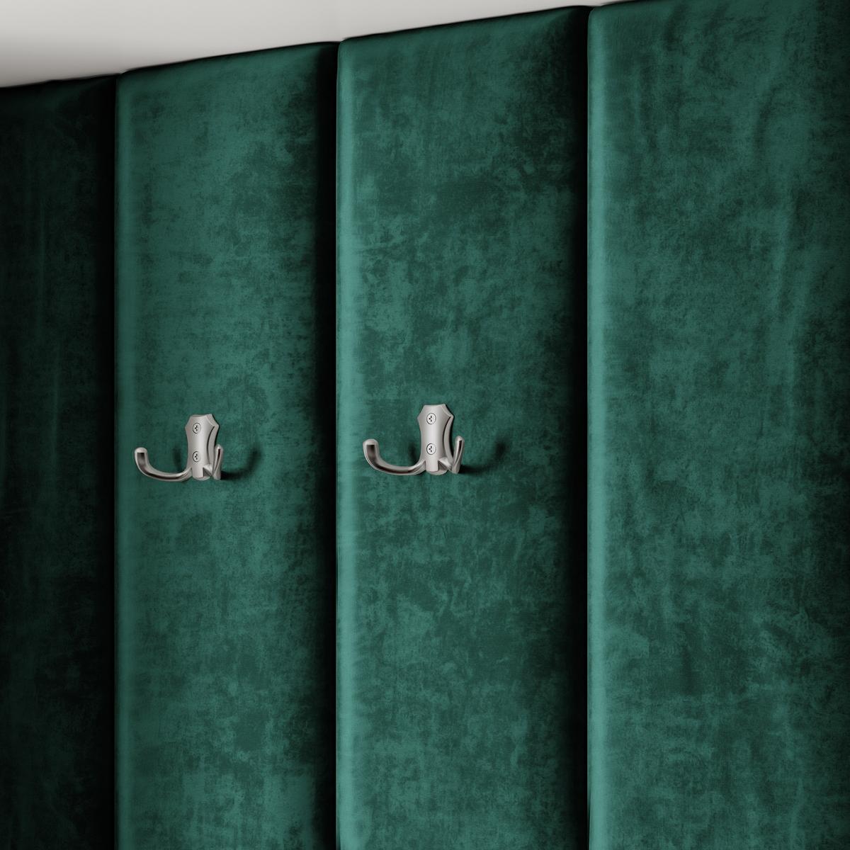 GARDEROBENSCHRANK REMA 120/240/60 cm Modern Garderobe-Set Weiß - Weiß/Grün, Holzwerkstoff (120/240/60cm) - MASSENO