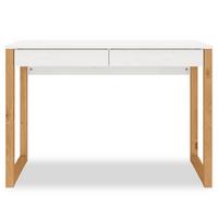 SCHREIBTISCH NOAH weiß/Eiche - Eichefarben/Weiß, Holz (54/110/75cm) - IDIMEX
