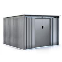 METALL-GARTENHAUS texas Grau - Grau, Metall (261/186/241cm) - Habitat Garten