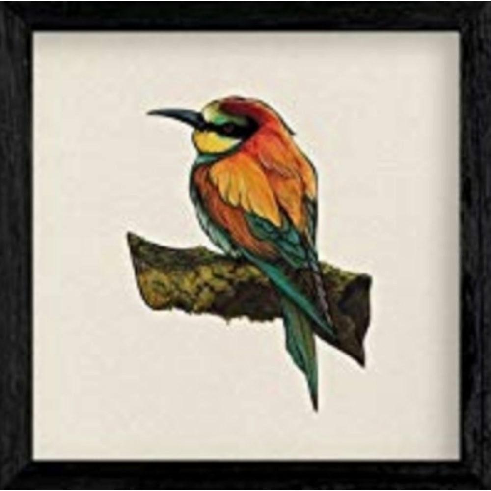 POSTER Platz Vogelzeichnungen Ruhe 20X20cm Rahmenlos - Klar, Papier (20/5/20cm) - Nacnic