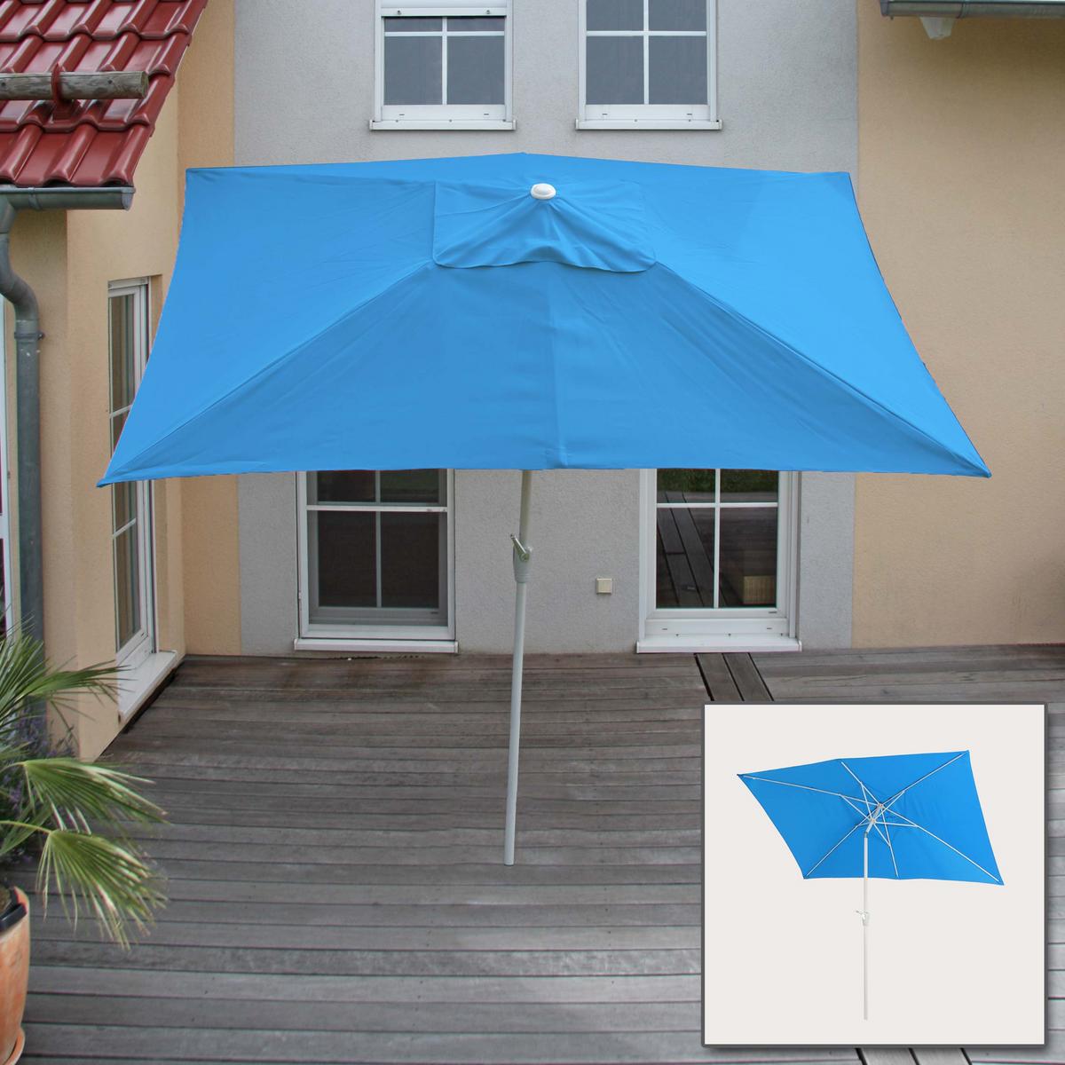 SONNENSCHIRM Blau - Blau, Textil (192/295cm) - MCW