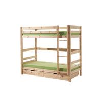 ETAGENBETT Karolina 210x182x105 aus Massivholz in natur - Kieferfarben, Holz (90/200cm) - 58aufmkessel
