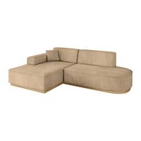 ECKSOFA Ottomane Links IREA-L1-v2 - 234x171x83 cm Beige - Beige, Holzwerkstoff/Textil (234/171cm) - ALTDECOR