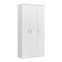 MEHRZWECKSCHRANK Trio - Weiß, Holzwerkstoff (89/180/34.5cm) - Mokebo