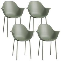 GARTENSTUHL, Stahl, Kunststoff, Grün - Grün, Metall (55/84/59cm) - Outsunny