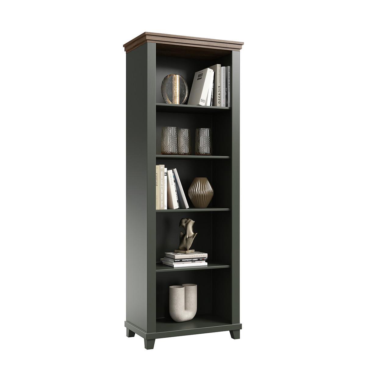 BÜCHERREGAL Martin Grün und Holz - Grün, Holzwerkstoff (71.2/200/42cm) - Petits-meubles