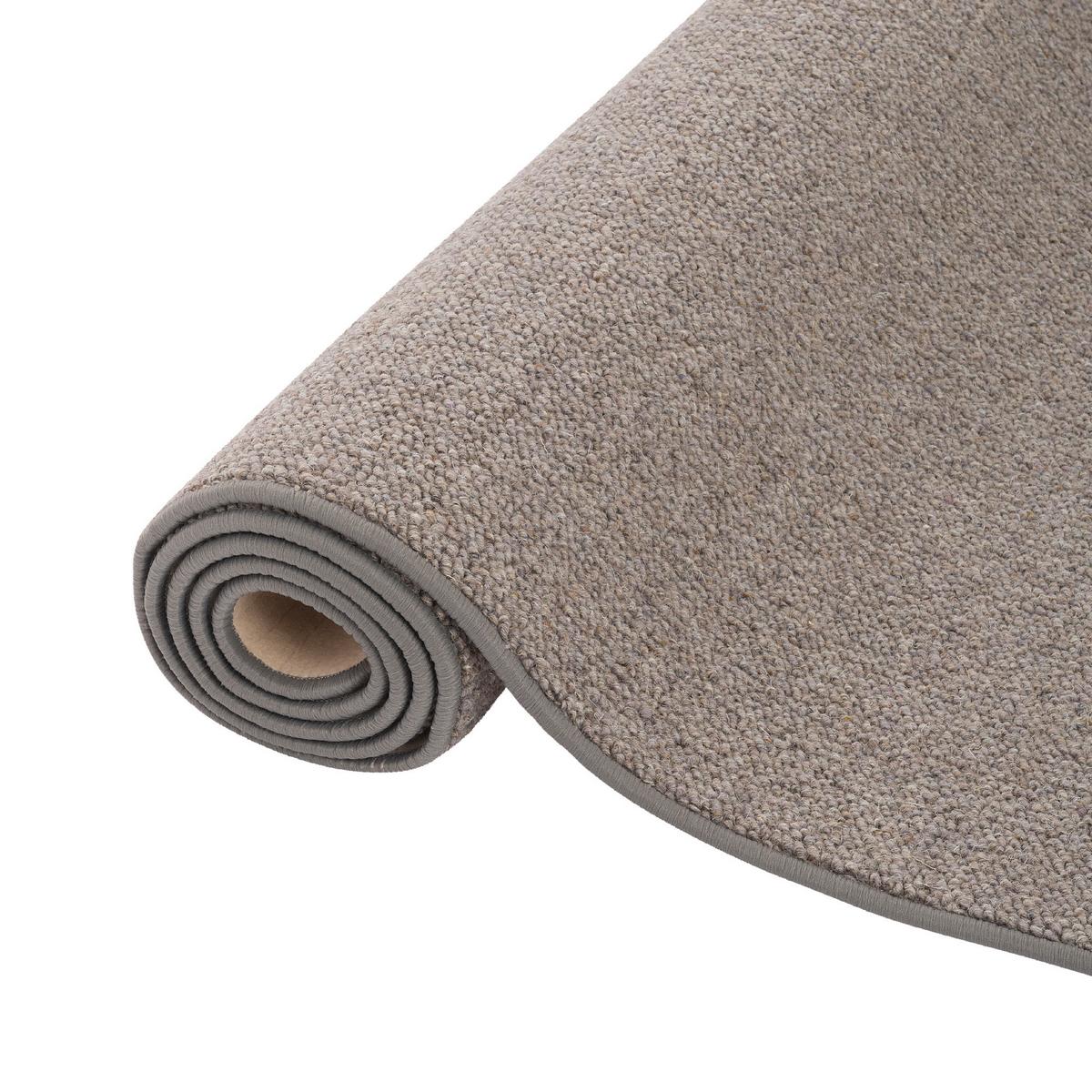 NATUR TEPPICH LÄUFER WOLLE BERBER - Anthrazit, Textil (100/200cm) - Snapstyle