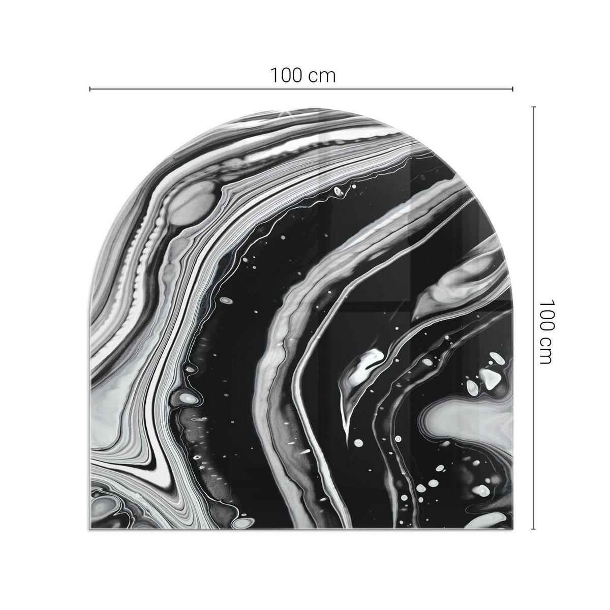 GLASPLATTE für Kamin 100x100 cm - Multicolor, Glas (100/100/0.4cm) - TULUP