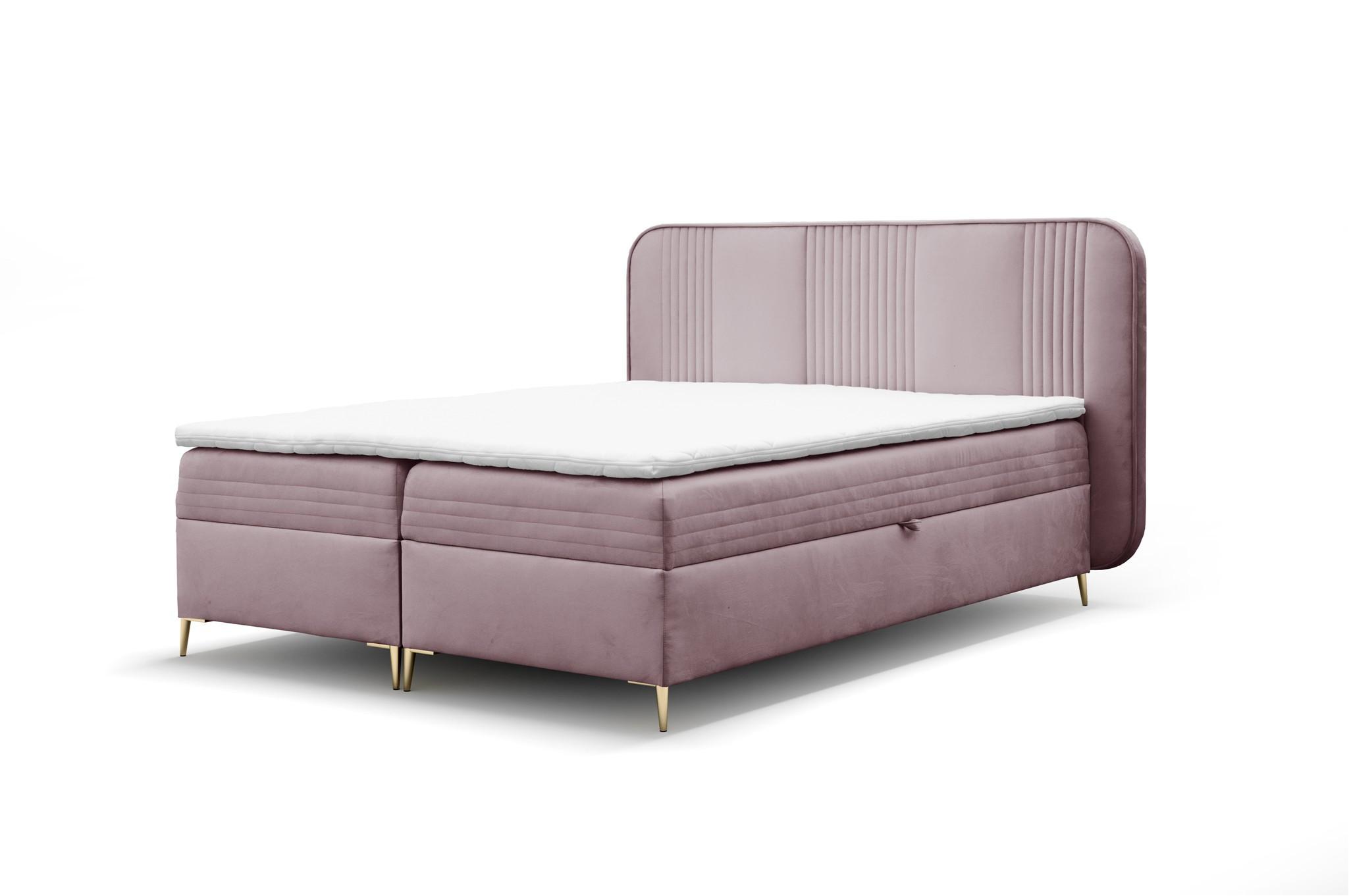 BOXBETT Alize - Altrosa, Holzwerkstoff/Textil (180/200cm) - Fun Möbel