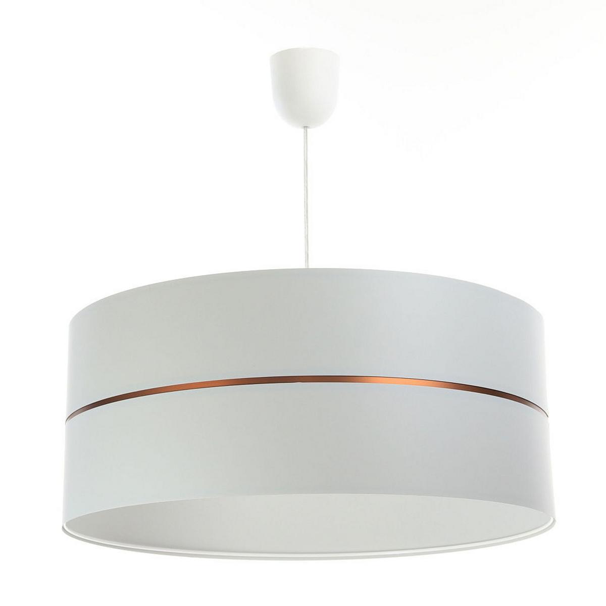HÄNGELEUCHTE Grau 30/21 cm - Grau/Kupferfarben, Kunststoff (30/0.45/21cm) - ONZENO