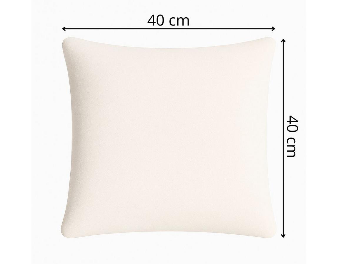 KOPFKISSEN Silente 40/40 cm - Beige/Schwarz, Textil/Metall (40/40cm) - Graingold