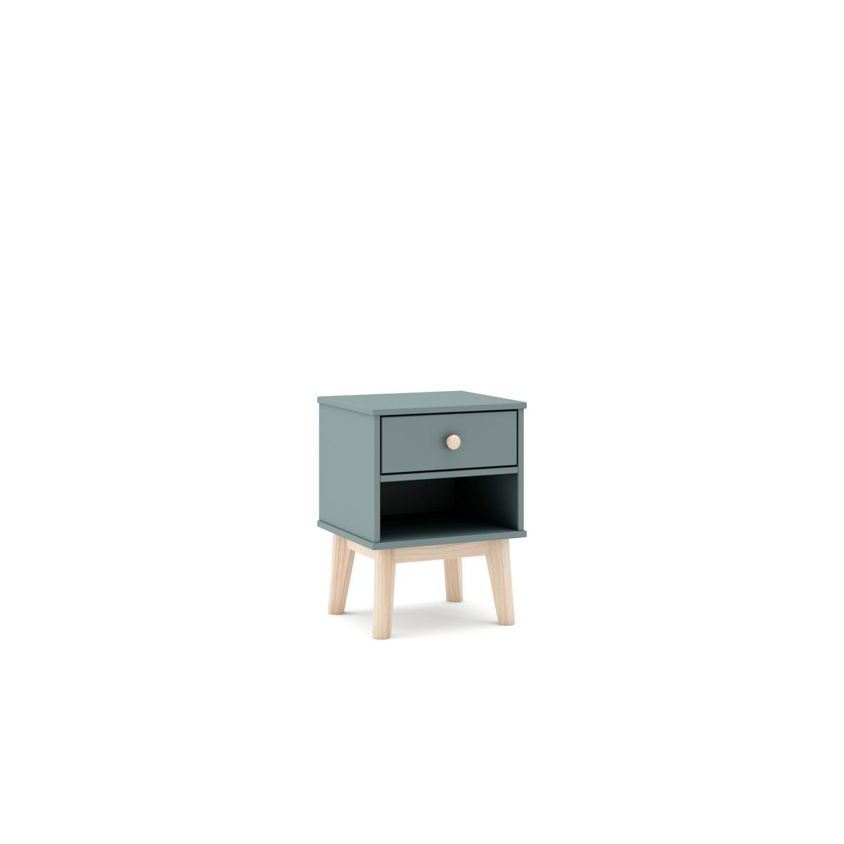 NACHTTISCH Esteban Grün 40/35/53.1 cm - Grün, Holz (35/53.1/40cm) - Calicosy