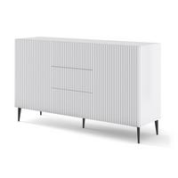 KOMMODE Weiß, Weiß, Schwarz 150/87/42 - Schwarz/Weiß, Holzwerkstoff (150/87/42cm) - RAUMHIRSCH FURNITURE