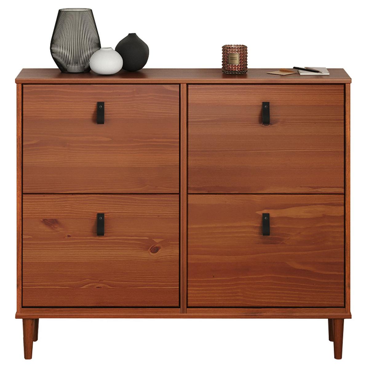 SCHUHKIPPER MIKKA Kastanie - Kastanienfarben, Holz (107/92/25cm) - IDIMEX