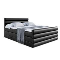 BOXSPRINGBETT CELESTIA-Z KING - 180x200 - H3/H4 - Schwarz Hochglanz - Schwarz Hochglanz, Holzwerkstoff (180/200cm) - ALTDECOR