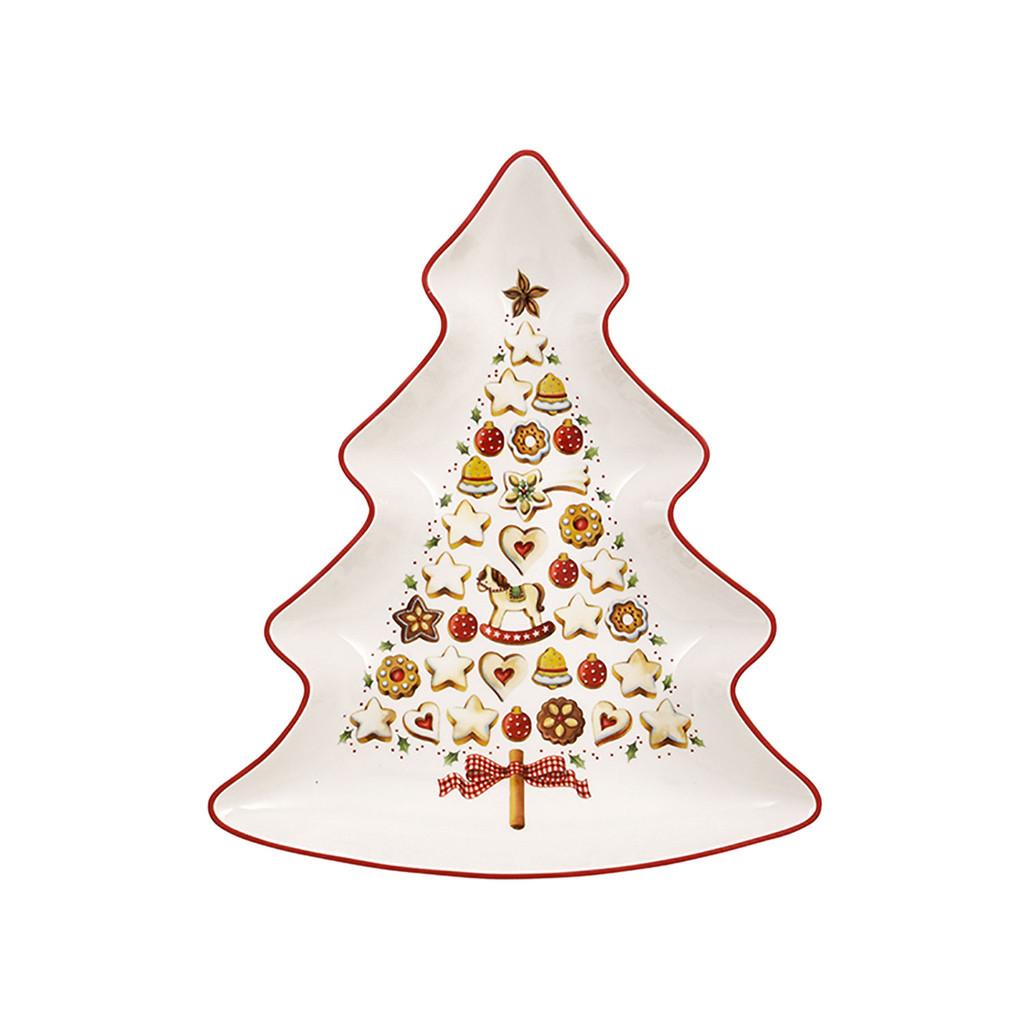 BAUMSCHALE Winter Bakery Delight bunt 27 x 23 cm - Multicolor, Keramik (1cm) - Villeroy & Boch