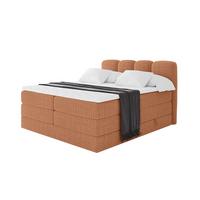 BOXBETT mit Matratze H3|H4 - NINA KING - 180x200 cm - Apricot - Orange, Holzwerkstoff (180/200cm) - ALTDECOR