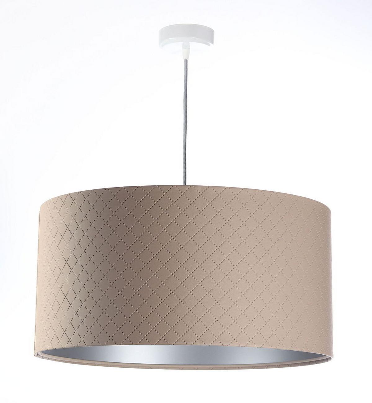 HÄNGELEUCHTE Silber 60/30 cm - Beige/Silberfarben, Kunststoff (60/1.1/30cm) - ONZENO