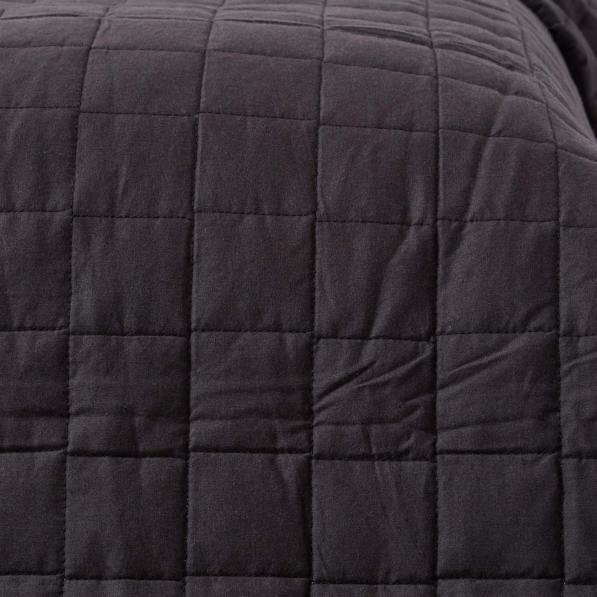 TAGESDECKE gesteppt mit Wende-Design, 200/200 cm - Schwarz, Textil (200/200cm) - Homescapes