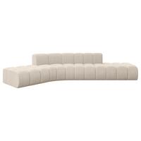 ECKSOFA modulares Sofa Solven-L1 - 380x174x70 cm Beige - Beige, Holzwerkstoff/Textil (380/174cm) - ALTDECOR