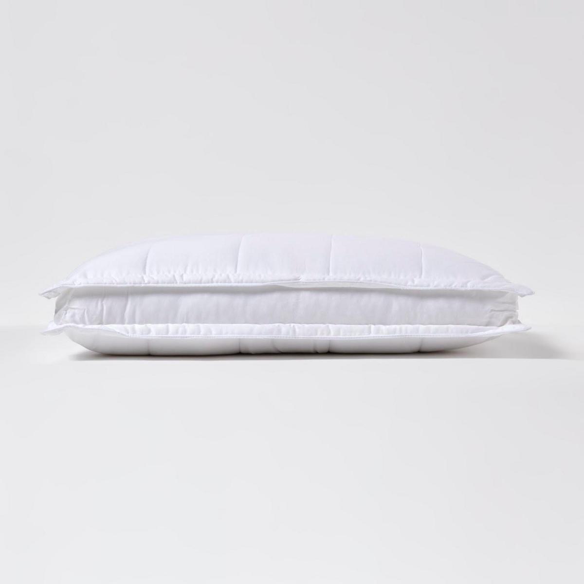 KOPFKISSEN für Seitenschläfer, Bio-Bambus 42/64/20 cm - Weiß, Textil (42/64cm) - Homescapes