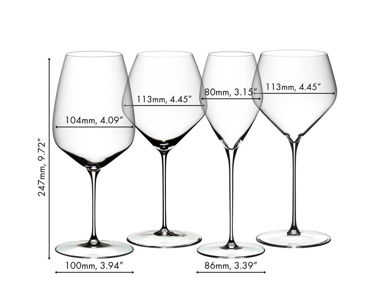 VERKOSTUNGSSET GLÄSERSET Veloce transparent 4er Set - Transparent, Glas (0.001L) - Riedel