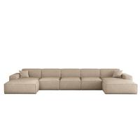 WOHNLANDSCHAFT Celes Premium Xl Artico - Beige, Holzwerkstoff/Textil (462/73/165cm) - Fun Möbel
