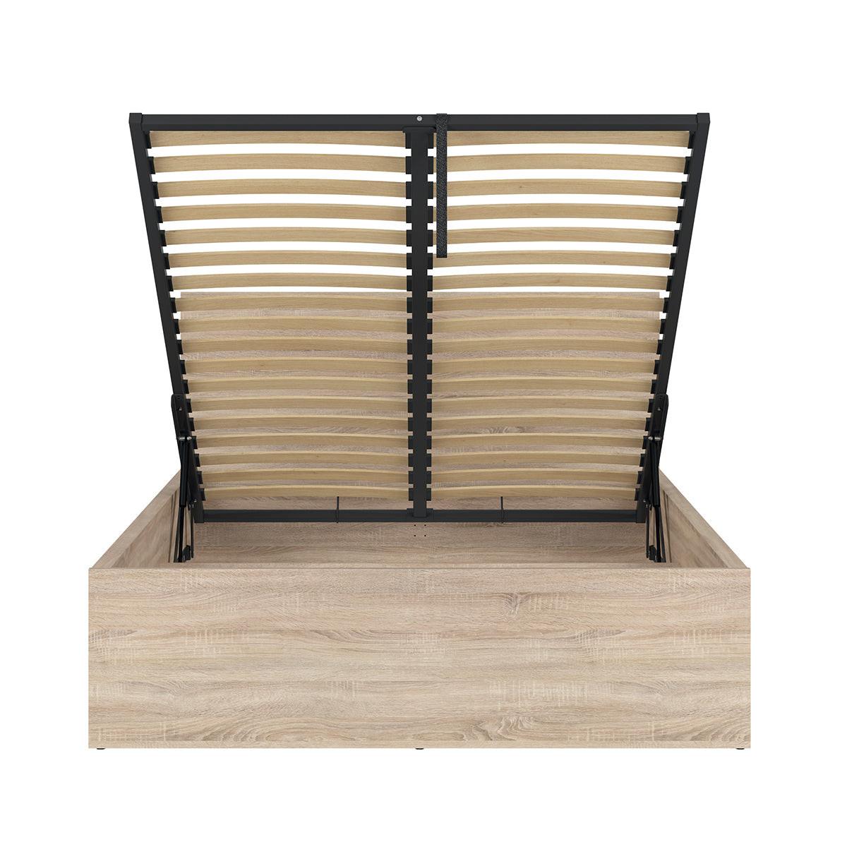 BOXBETT 140/200 Edwin Helles Holz - Braun, Holzwerkstoff (140/200cm) - Petits-meubles